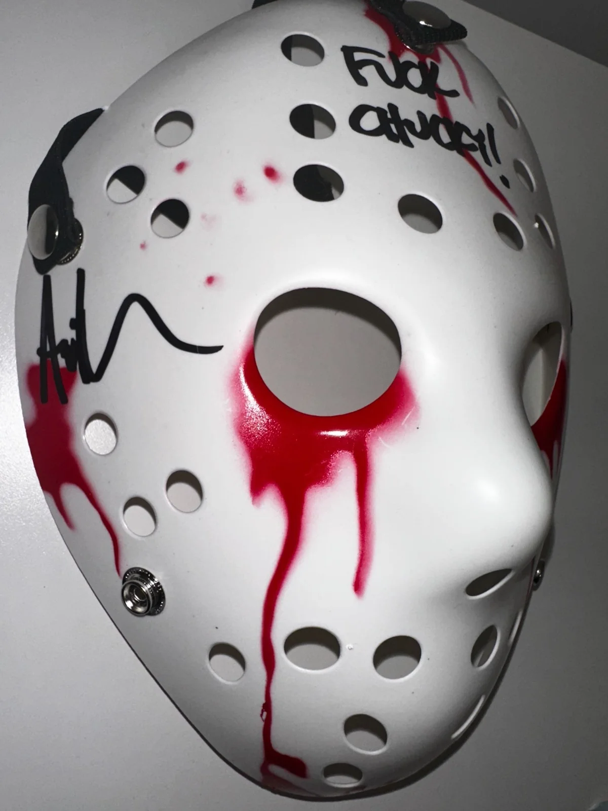 Ari Lehman — Jason Voorhees Autograph Ari Lehman signed Hockey Mask Beckett Authentic, image 3