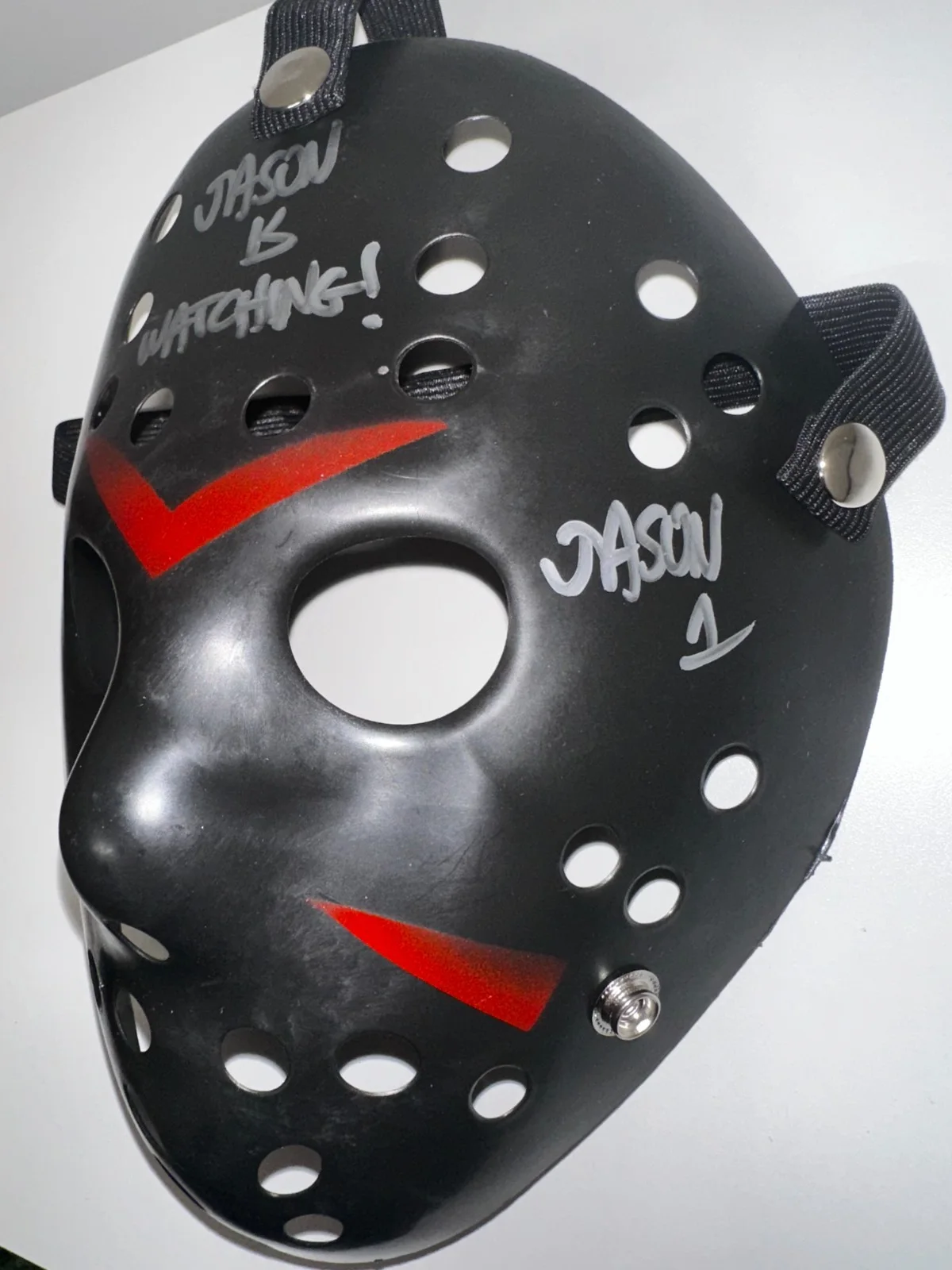 Ari Lehman — Jason Voorhees Autograph Ari Lehman signed Hockey Mask Beckett Authentic, image 2