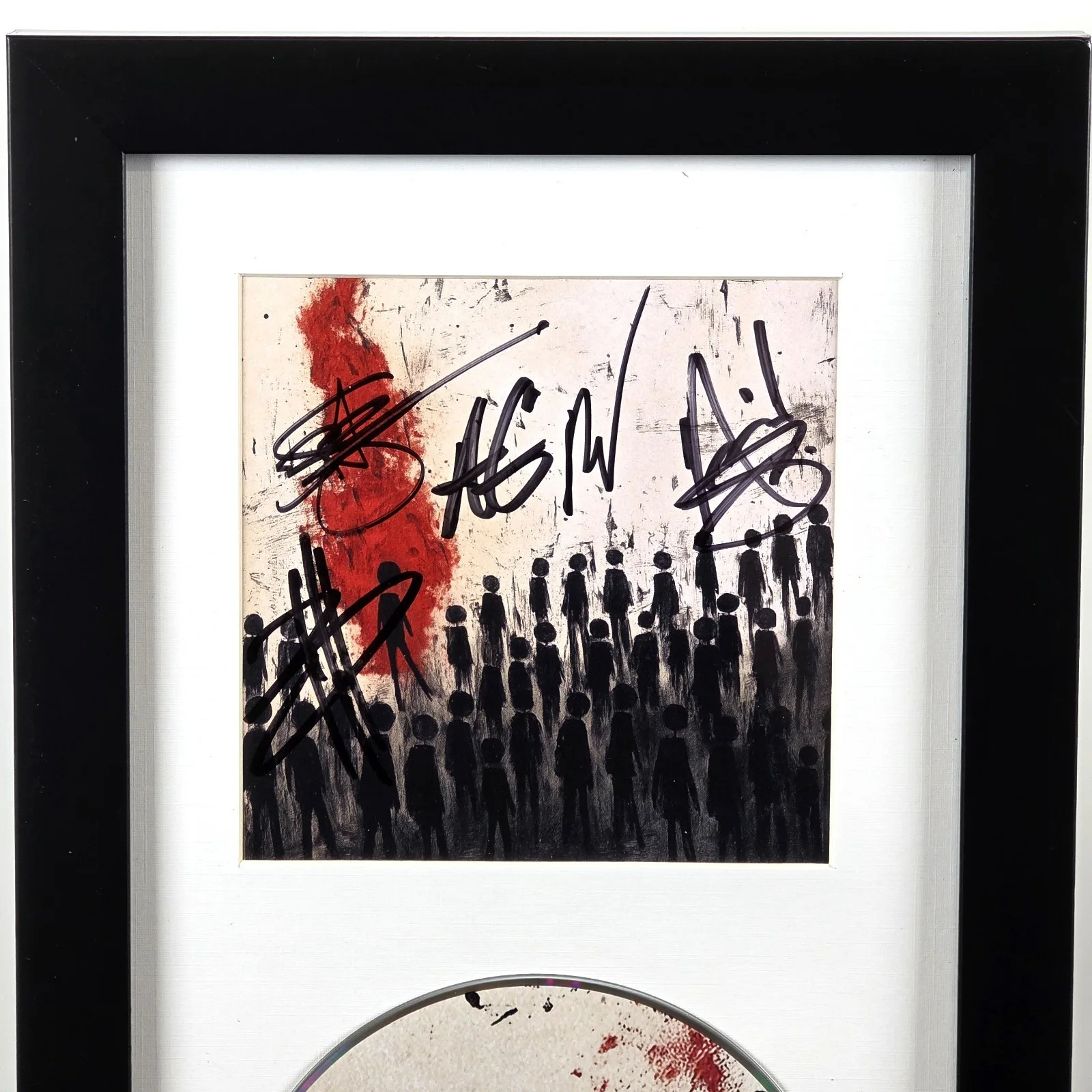 THREE DAYS GRACE Alienation CD with SIGNED Art Card in Framed Display, image 3