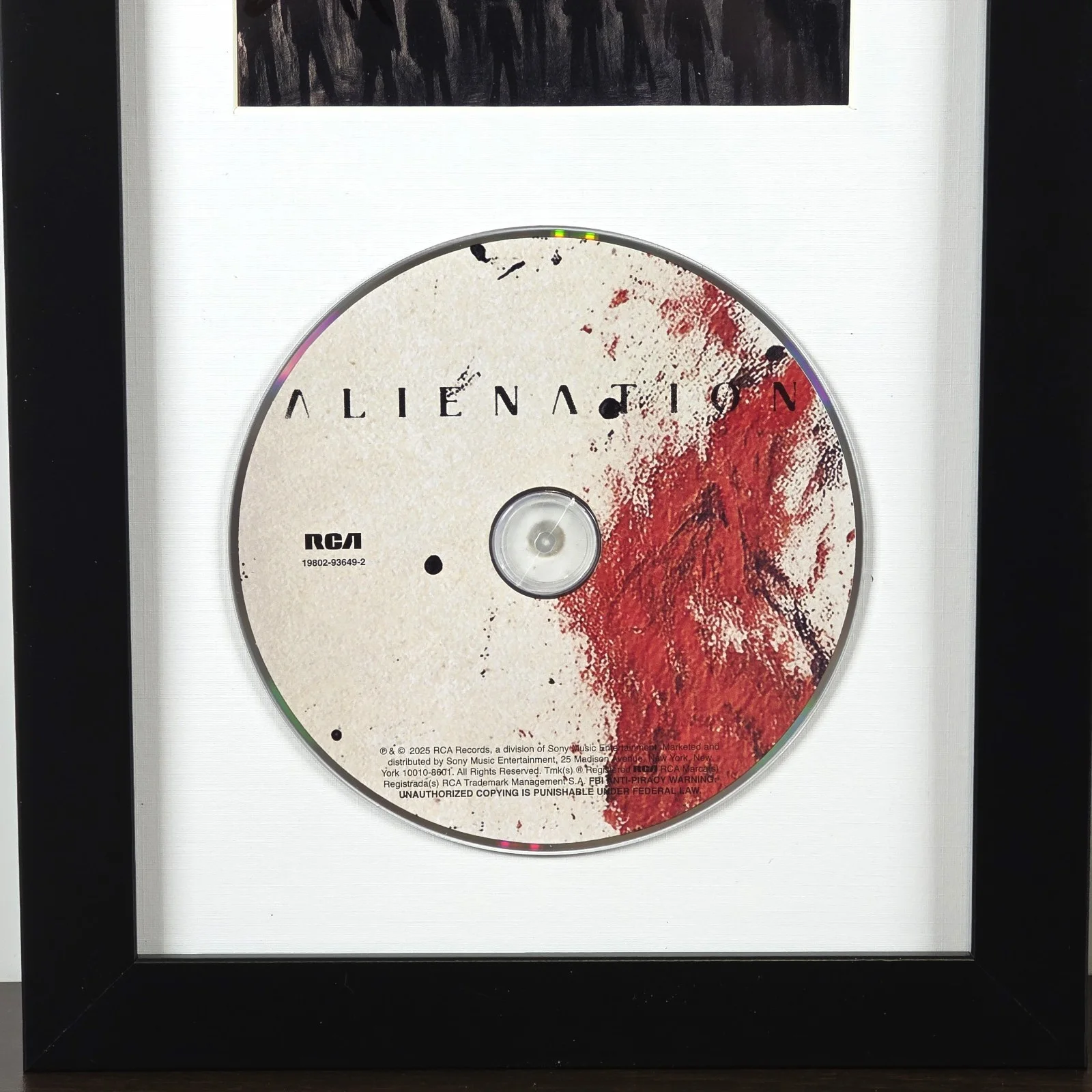 THREE DAYS GRACE Alienation CD with SIGNED Art Card in Framed Display, image 4