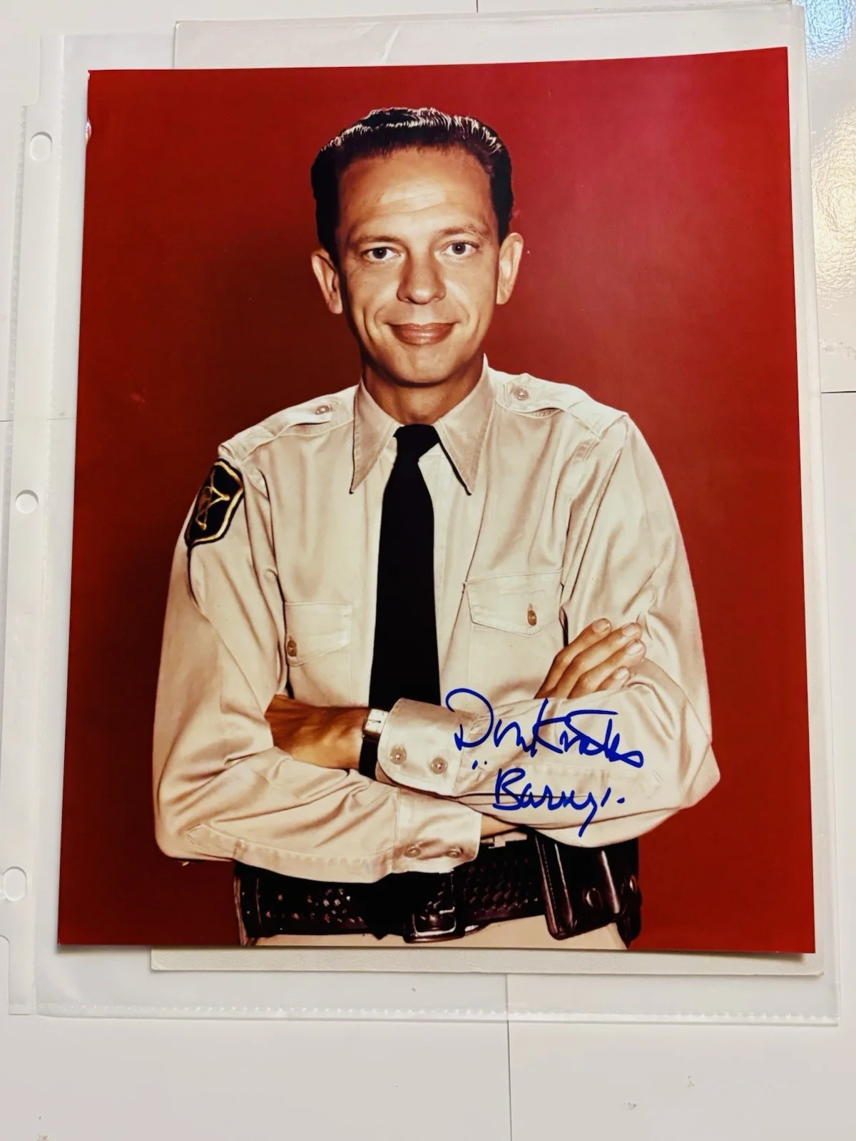 Don Knotts — Don Knotts Signed Barney Fife Photo RARE+ Betty Lynn Thelma Lou Auto 8X10+MORE!, изображение 2