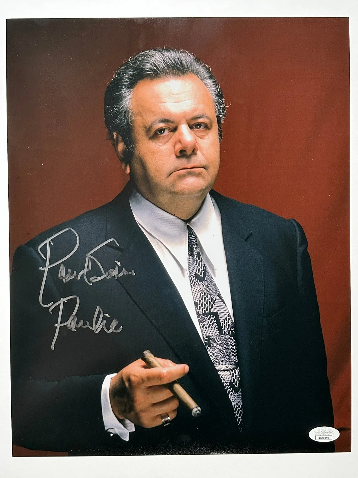 Paul Sorvino — Paul Sorvino Signed 11x14 Photo "Paulie" JSA COA from Private Signing