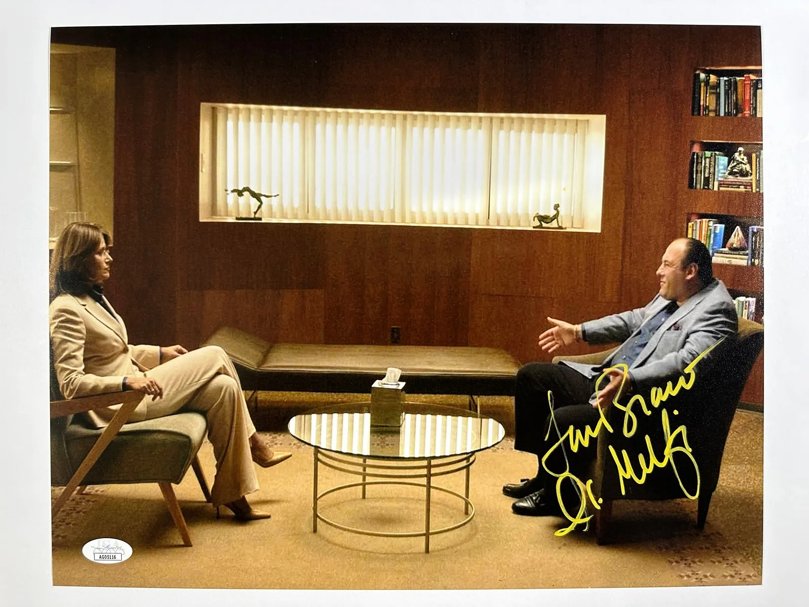 Lorraine Bracco — Lorraine Bracco Signed 11x14 Photo Dr. Melfi JSA COA from Private Signing
