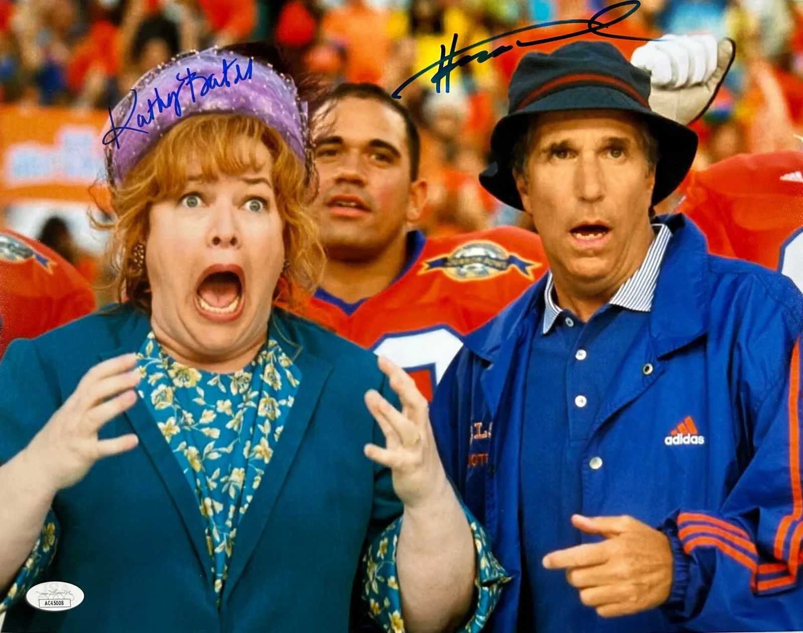Henry Winkler, Kathy Bates — Winkler & Bates Signed 11x14 Photo Waterboy JSA COA from Private Signing