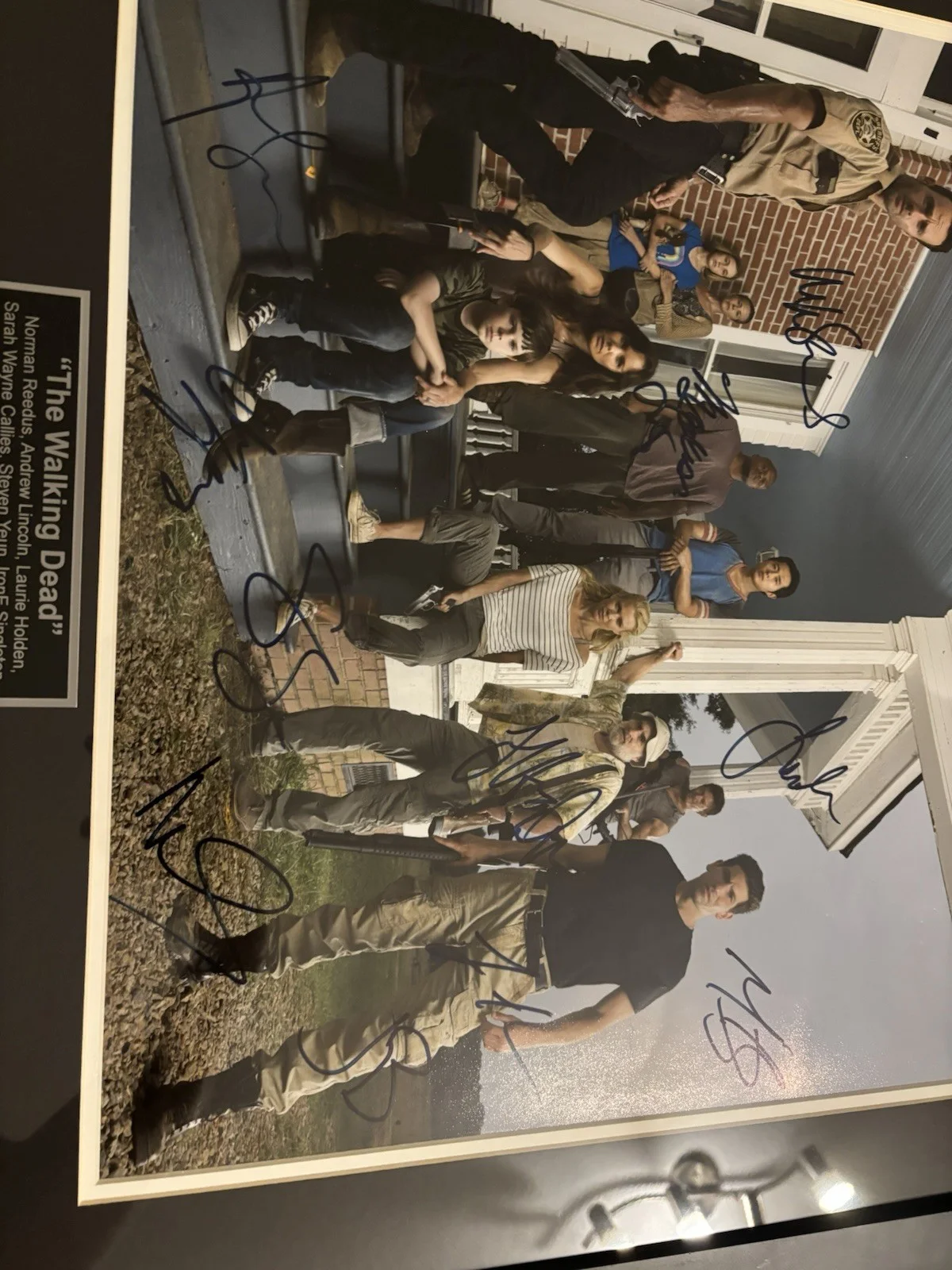 The Walking Dead Cast Signed 11x14 Photo 11Autographs R&m, изображение 5