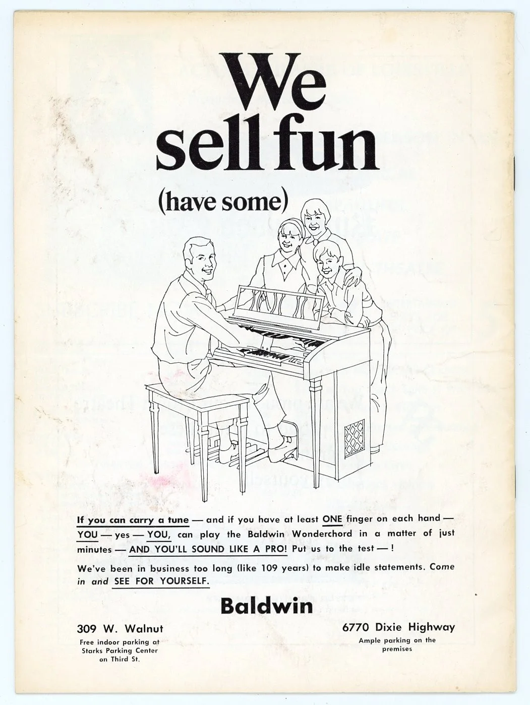 Unsigned Louisville Theatrical Association Program for Promises, Promises (1972), image 2