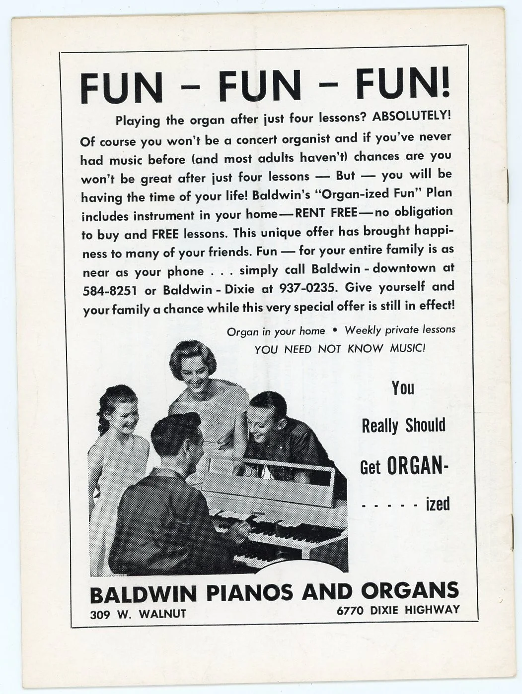Unsigned Louisville Theatrical Association Program for Your Own Thing (1970), image 2