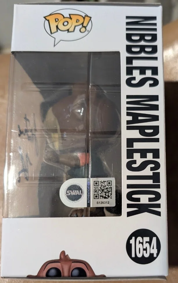 FORTUNE FEIMSTER signed FUNKO POP Nibbles Maplestick ZOOTOPIA 2 AUTHENTICATED, image 2