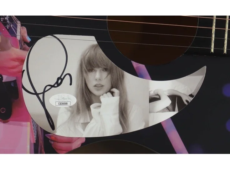 Taylor Swift Guitar with Signed Custom Insert Pickguard (JSA COA), image 2