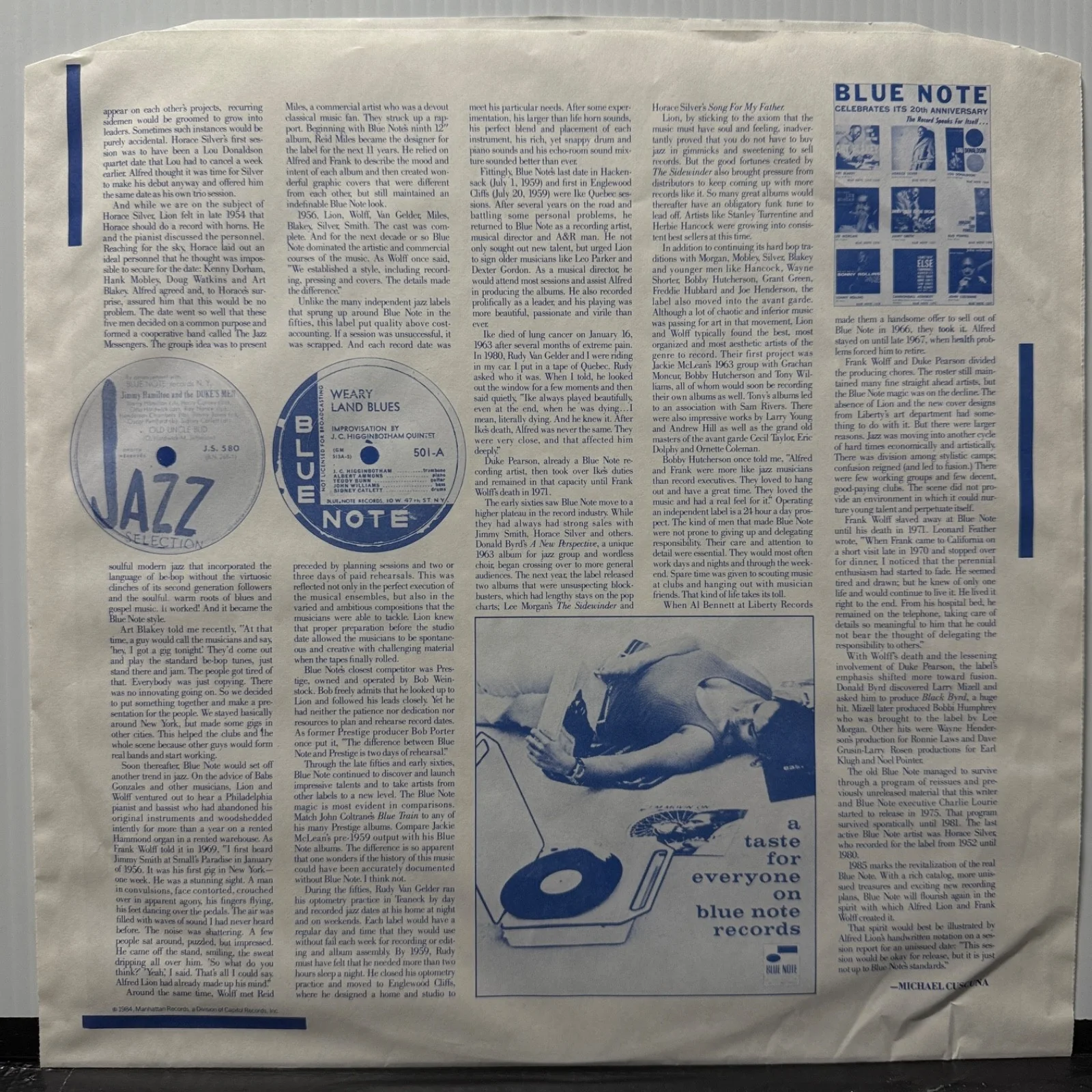 STANLEY JORDAN "Magic Touch" AUTOGRAPHED TO MIRO in ballpoint USA vinyl album NM, изображение 5