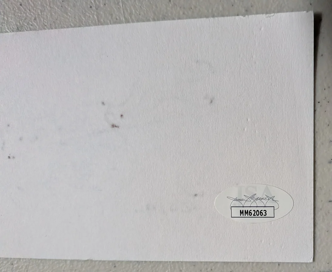 Peter Laird — PETER LAIRD Signed Index Card with Drawing TMNT Creator Autographed JSA COA 063, image 2