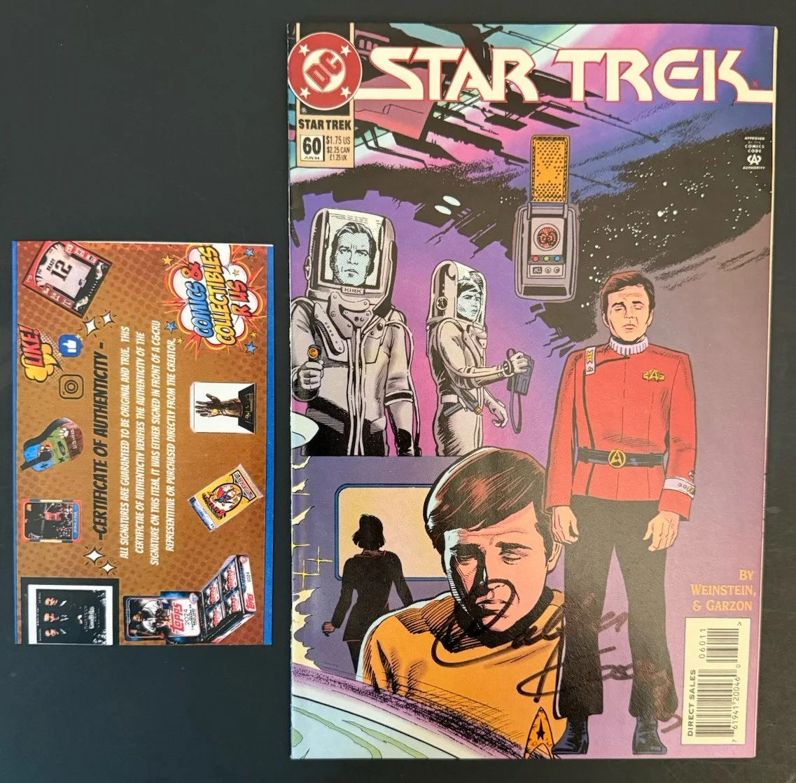 Walter Koenig — Star Trek 60 ~ Comic Signed ~ Walter Koenig as Pavel Chekov ~ w COA ~ Autograph, изображение 2