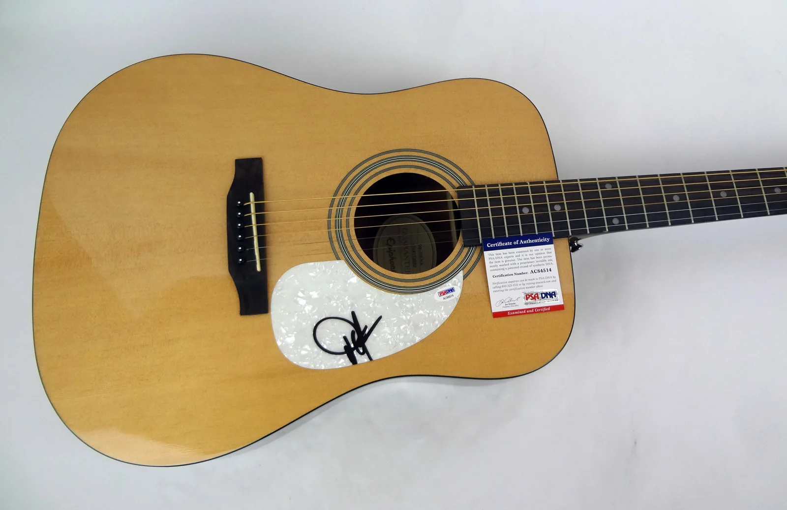 Dwight Yoakam — Dwight Yoakam Country Signed Autograph Epiphone Acoustic Guitar PSA/DNA COA