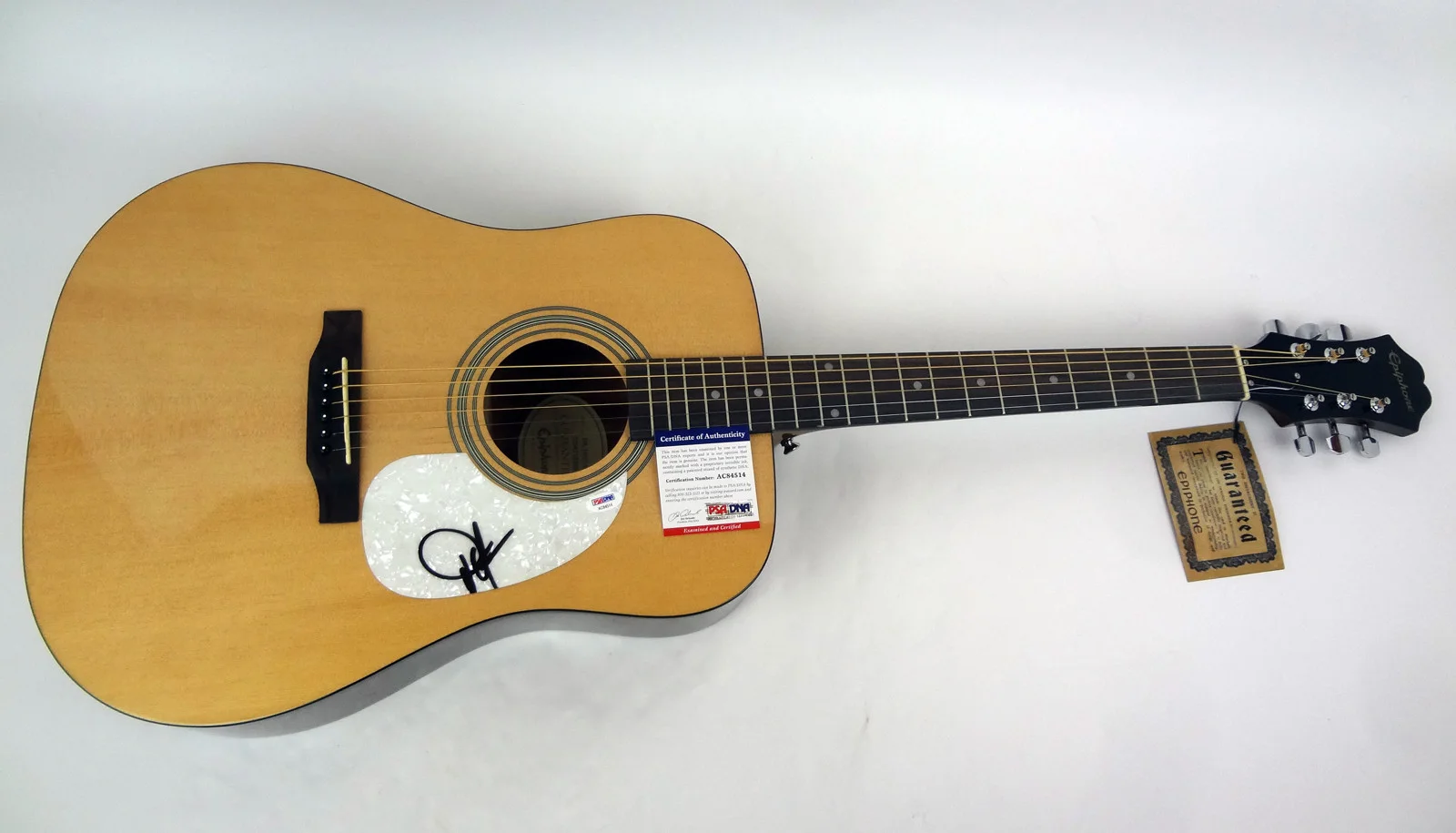 Dwight Yoakam — Dwight Yoakam Country Signed Autograph Epiphone Acoustic Guitar PSA/DNA COA, изображение 3