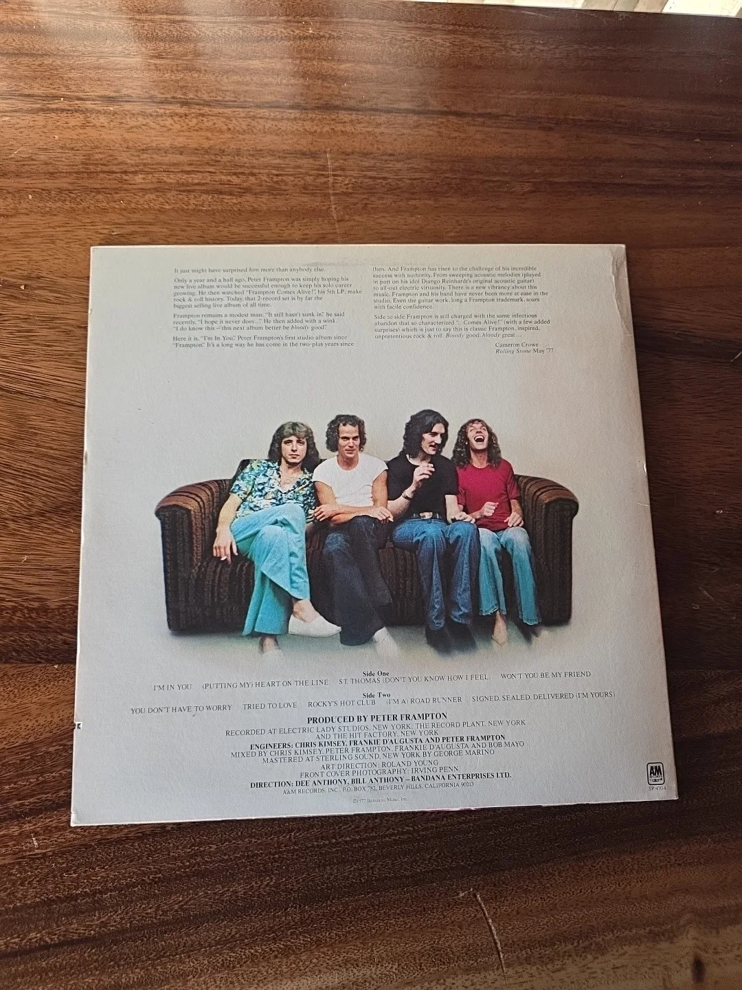 Peter Frampton Signed Autographed Album B, image 2