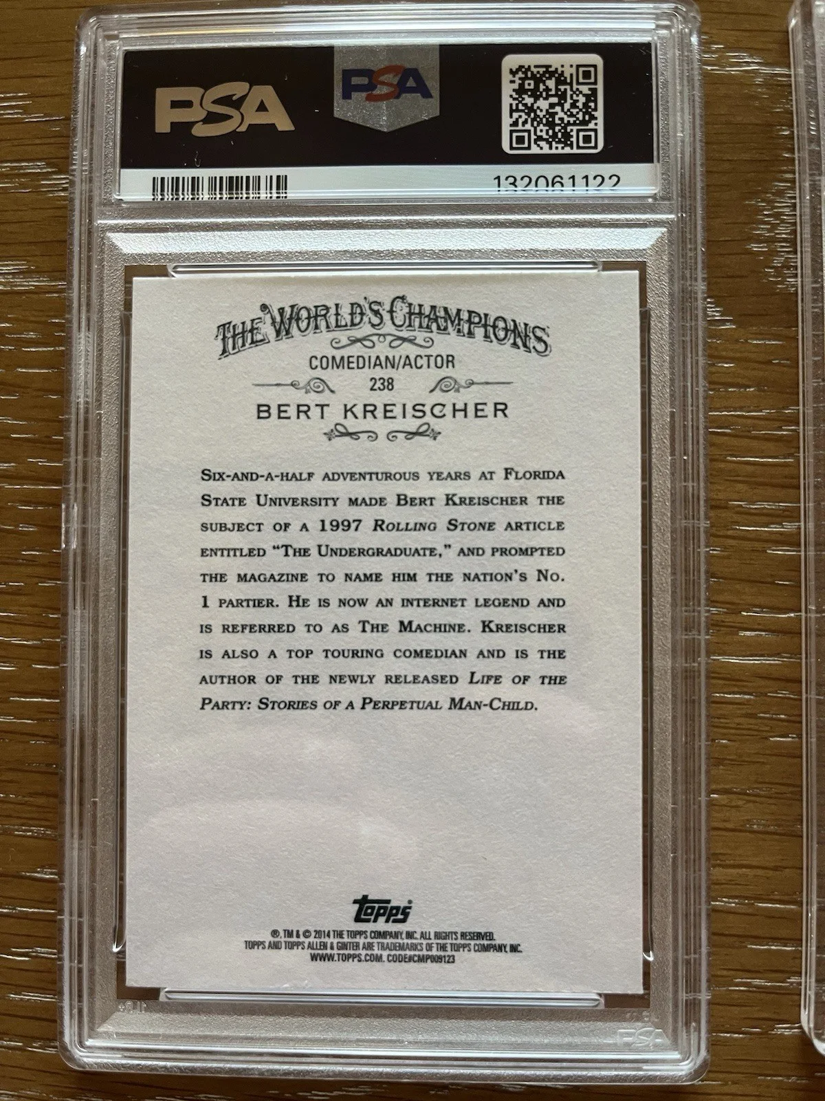 Tom Segura — Tom Segura & Bert Kreischer Allen Ginter Autograph Signed 2 Bears PSA/DNA COA, изображение 4