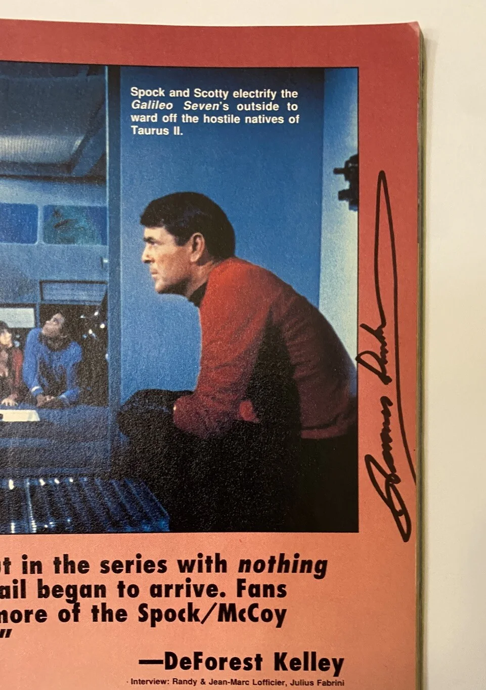 James Doohan — Star Trek Mag AUTOGRAPHED: Doohan Koenig Grace Whitney De Lancie Dorn & Others, image 2