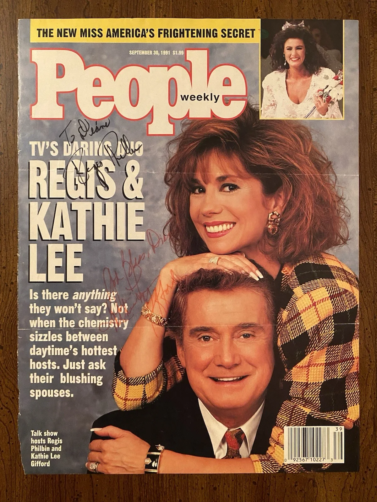 Regis Philbin, Kathie Lee Gifford — Regis Philbin Kathie Lee Gifford Signed Autographed People Magazine With COA