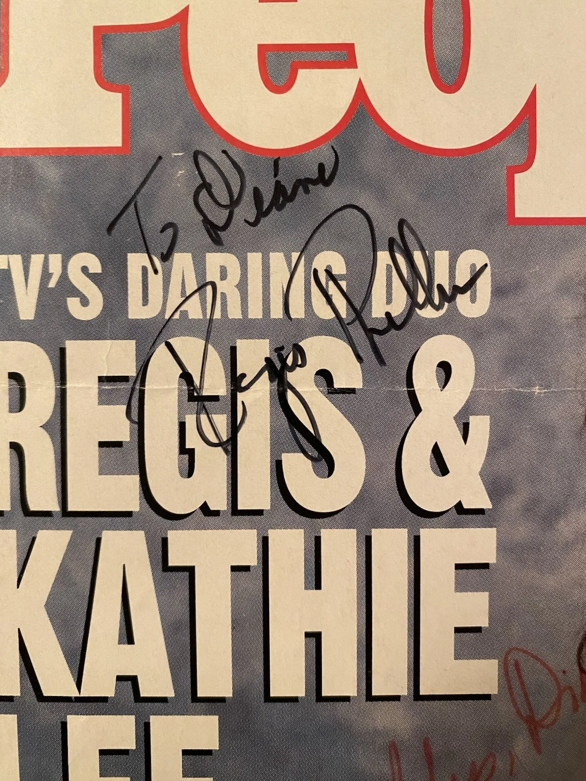 Regis Philbin, Kathie Lee Gifford — Regis Philbin Kathie Lee Gifford Signed Autographed People Magazine With COA, изображение 2