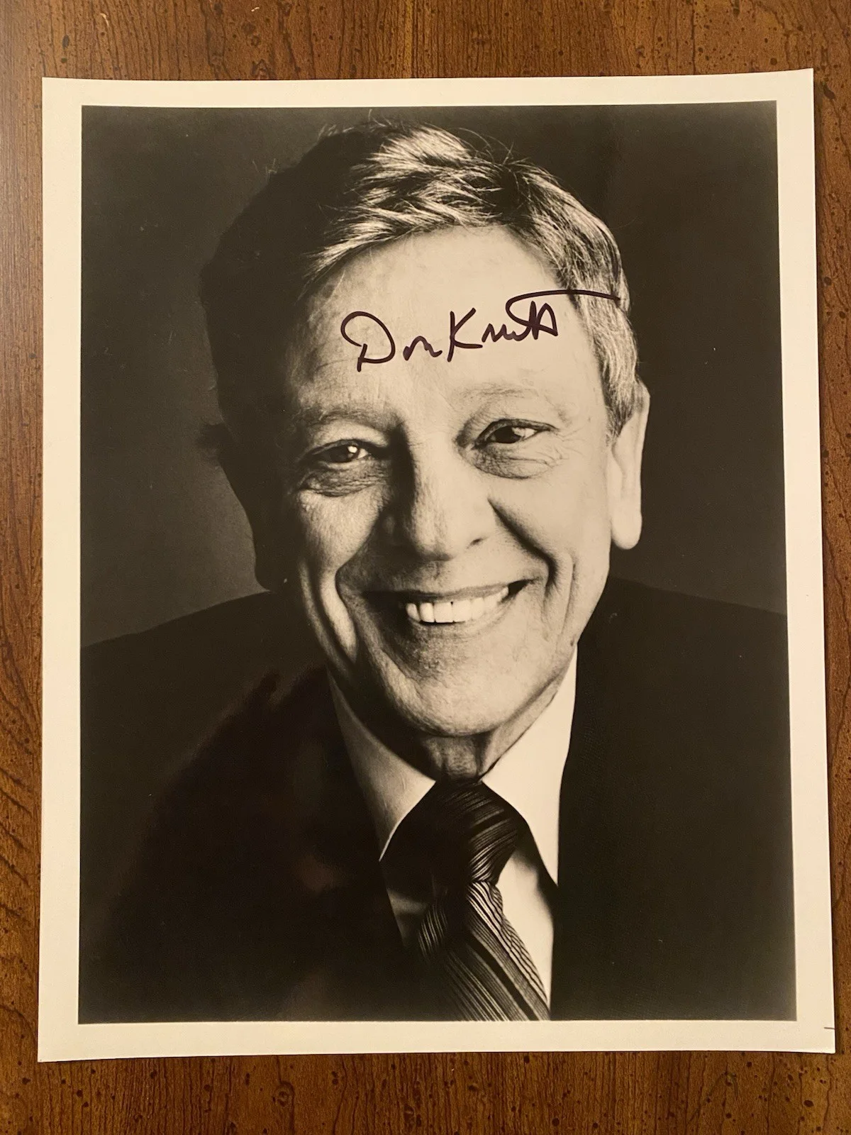 Don Knotts — Don Knotts Signed Autographed Photo Older Matlock Threes Company With COA