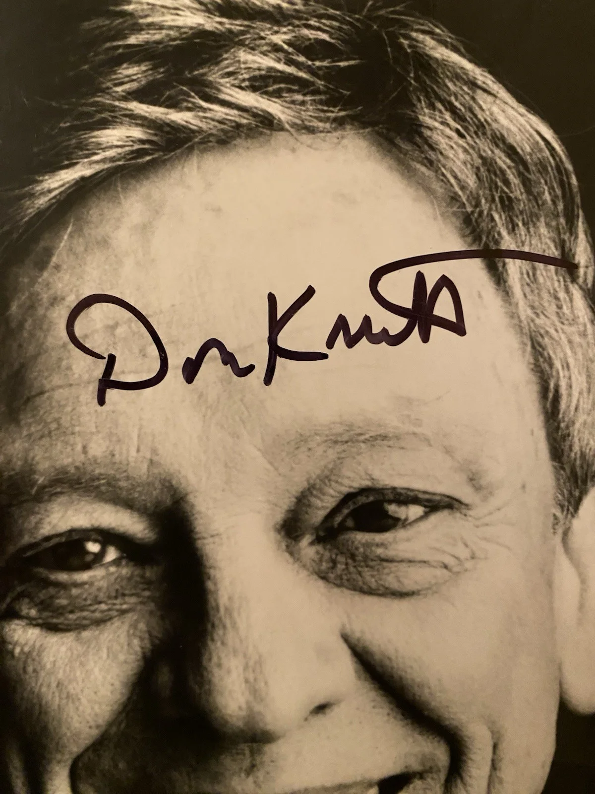 Don Knotts — Don Knotts Signed Autographed Photo Older Matlock Threes Company With COA, изображение 2