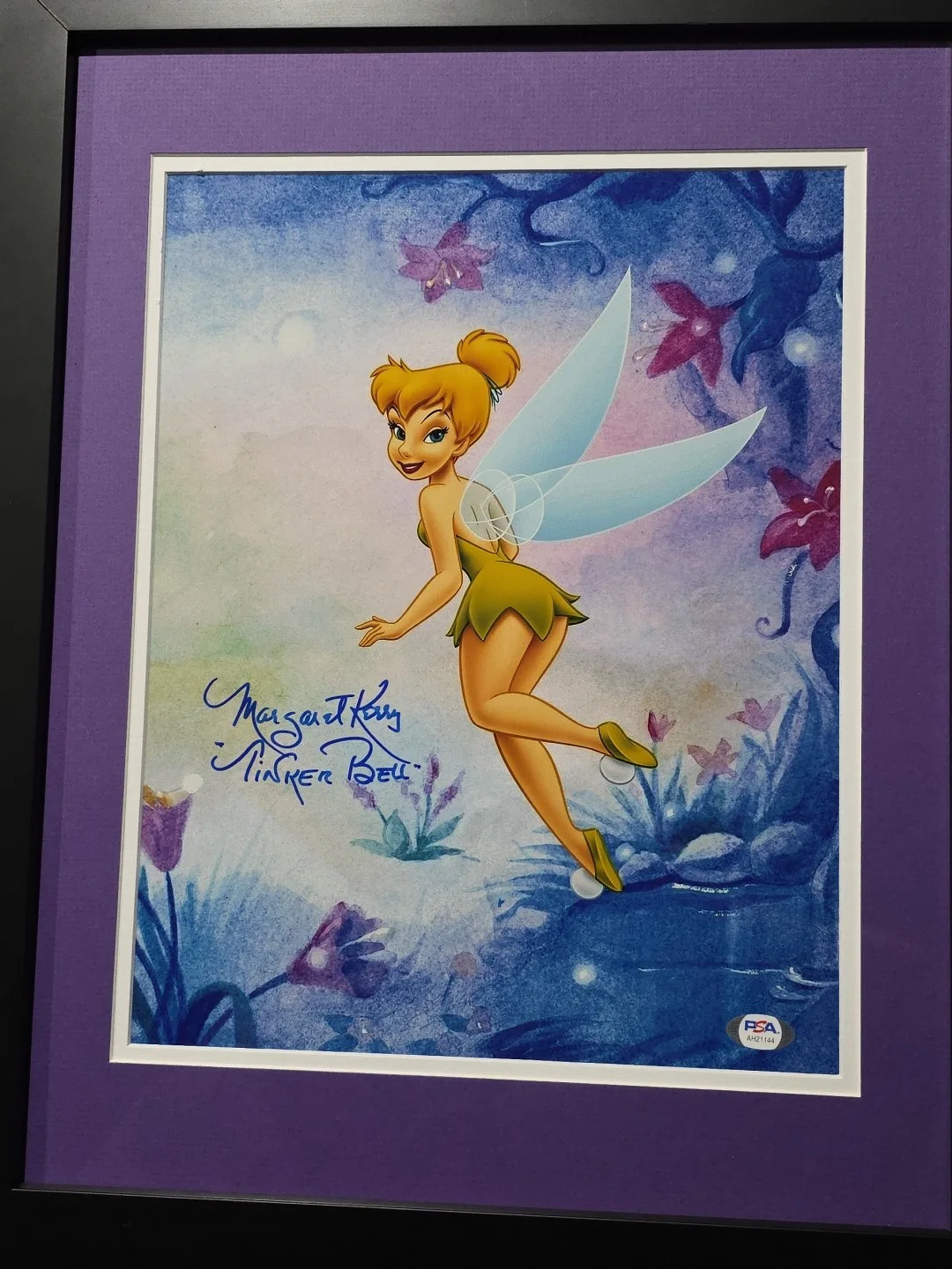 Margaret Kerry — Tinker Bell Margaret Kerry Autographed 11X14 Framed Photo Disney PSA Cert Signed