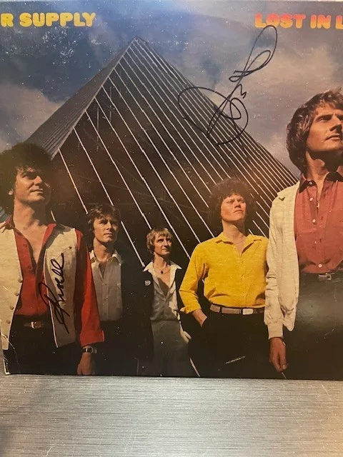 Air Supply Signed Autographed Lost in Love Vinyl Russell and Graham COA, изображение 2