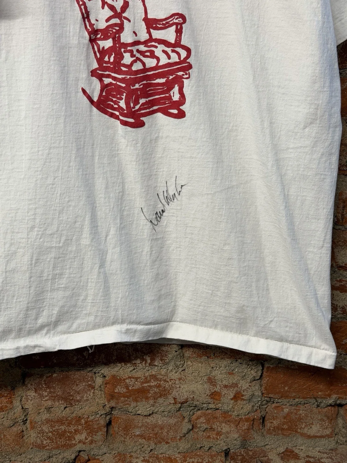 Vintage 1994 David Allan Coe Signed T-Shirt XXL Eat Dust Car Granny Rocker, изображение 5