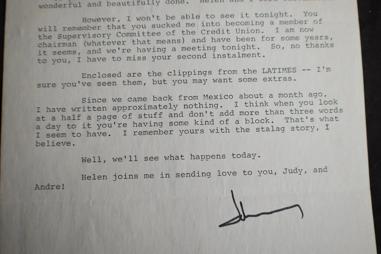 1970 *SIGNED* John L Greene Letter *MY FAVORITE MARTIAN*, изображение 4