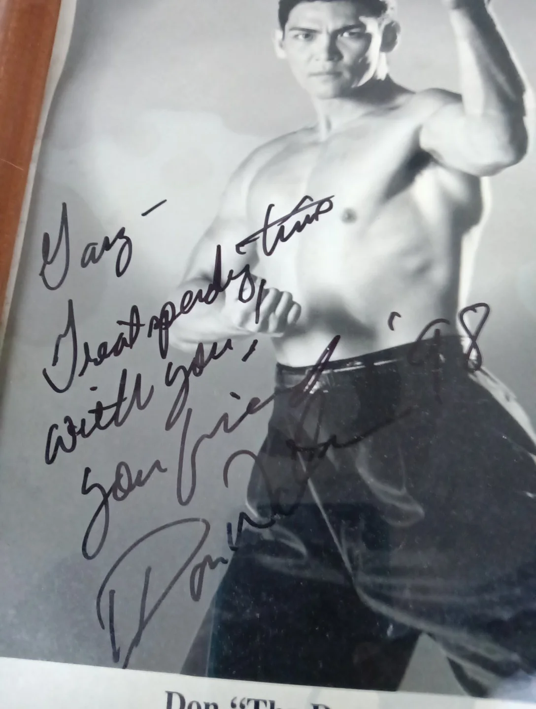 Don Wilson — Don Wilson Signed 8x10 Photo (Beckett) - The Dragon, image 2