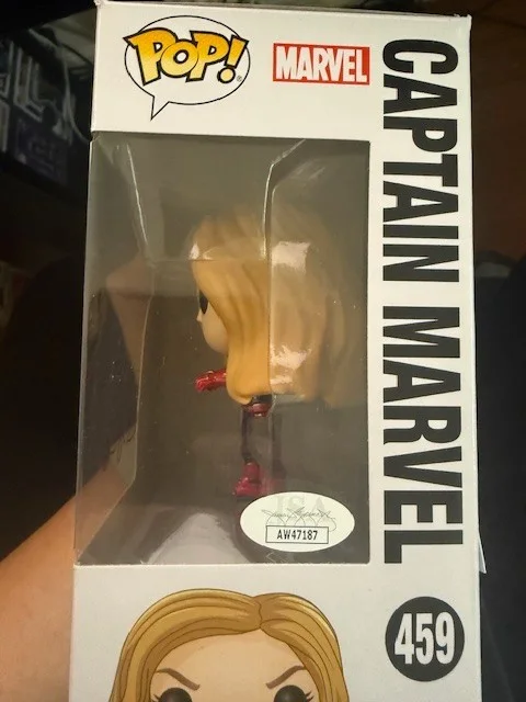 Brie Larson — Brie Larson Authentic Signed Funko Pop with JSA COA, image 2