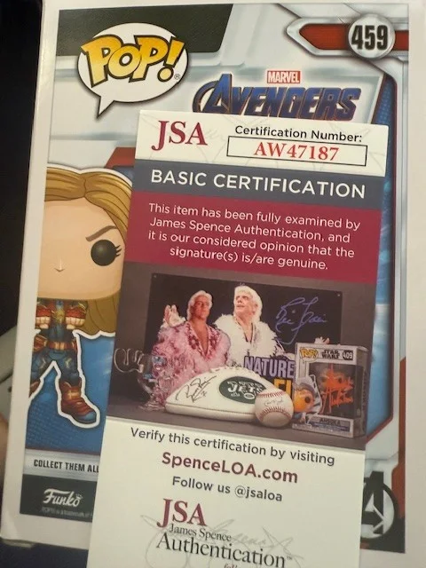 Brie Larson — Brie Larson Authentic Signed Funko Pop with JSA COA, image 3