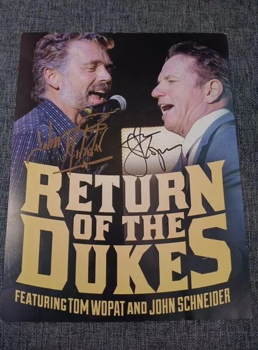 John Schneider and Tom Wopat — Dukes picture 8x10 signed by John Schneider and Tom wopat picture