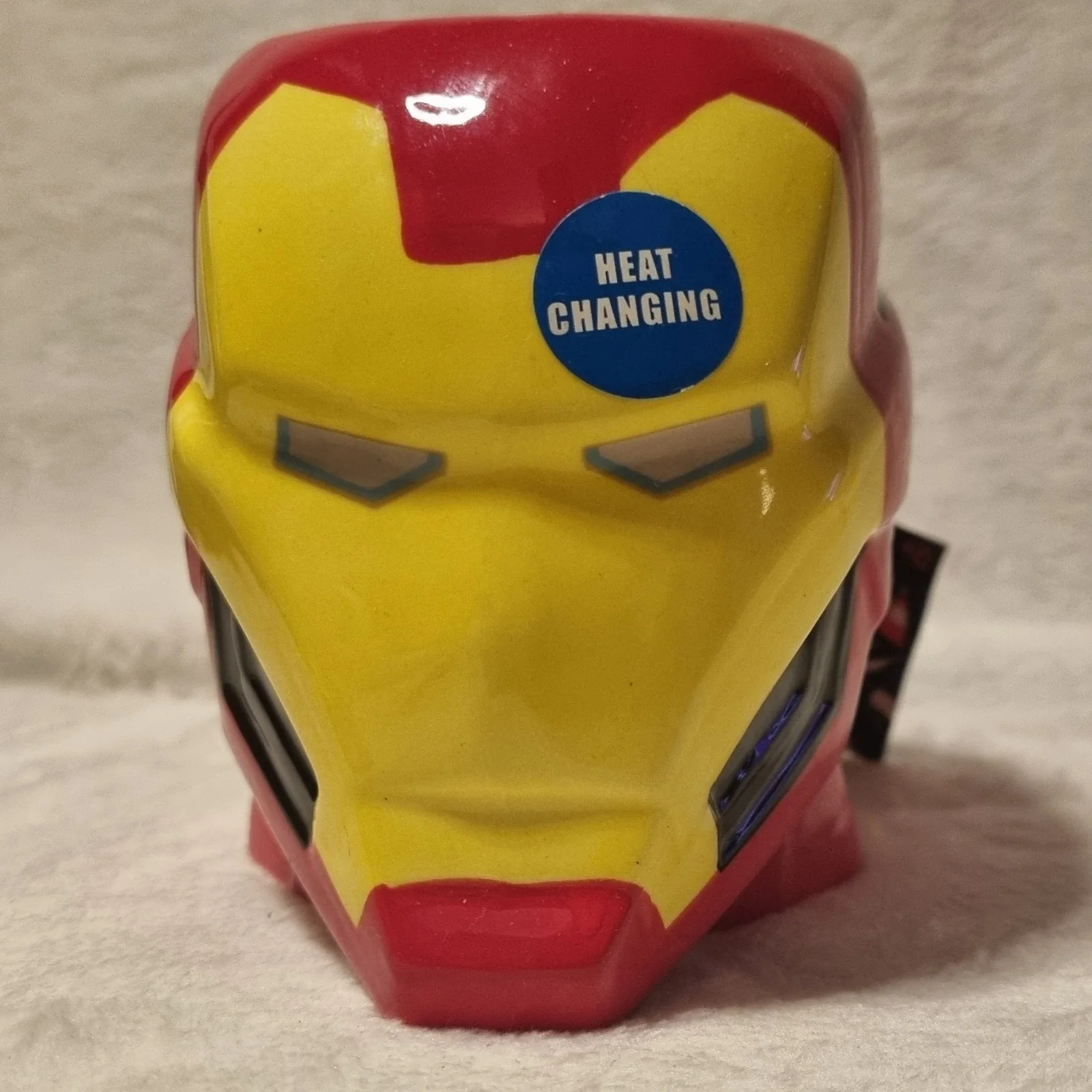 Marvel Iron Man 3D Sculpted Ceramic Coffee Mug Heat Changing, image 2