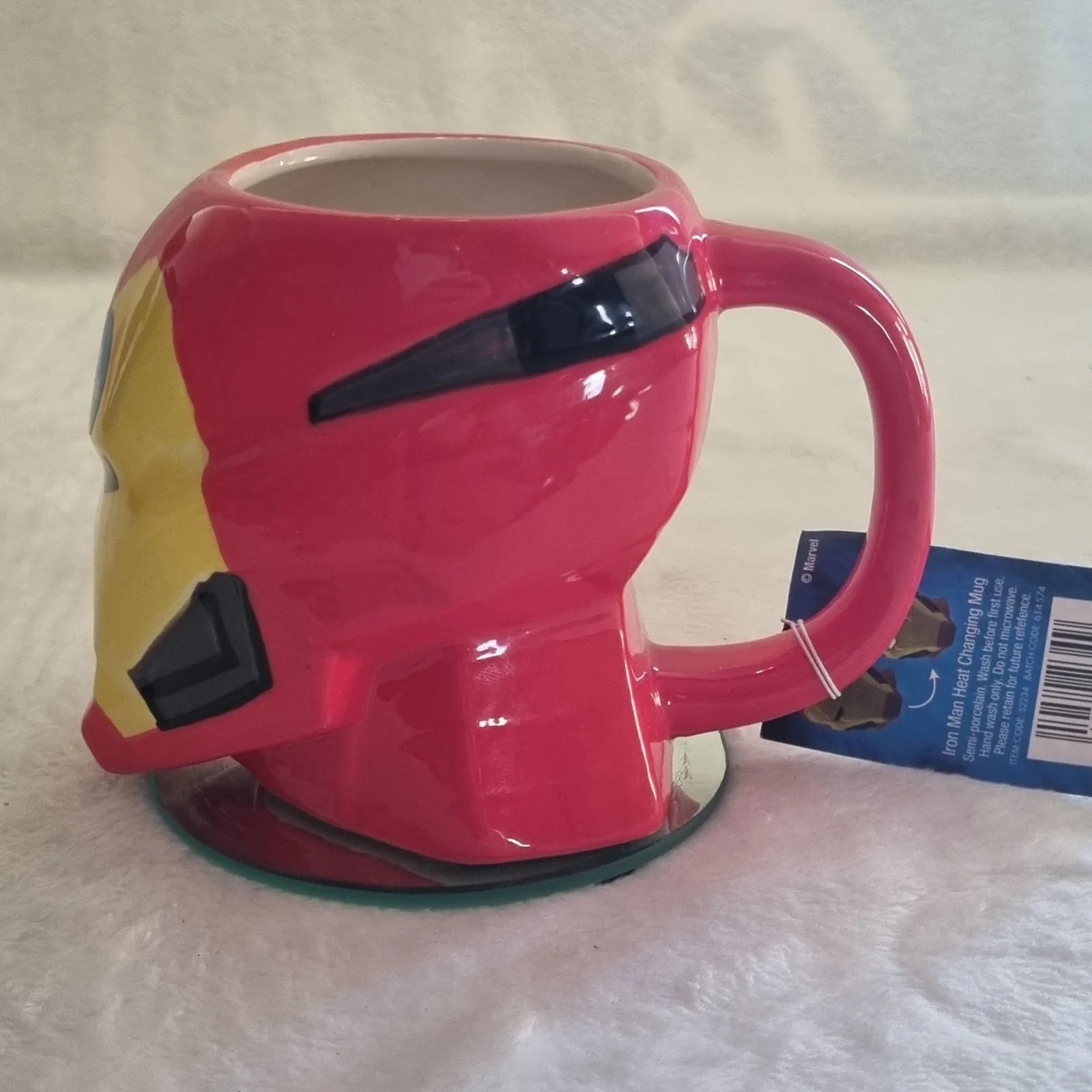 Marvel Iron Man 3D Sculpted Ceramic Coffee Mug Heat Changing, image 5