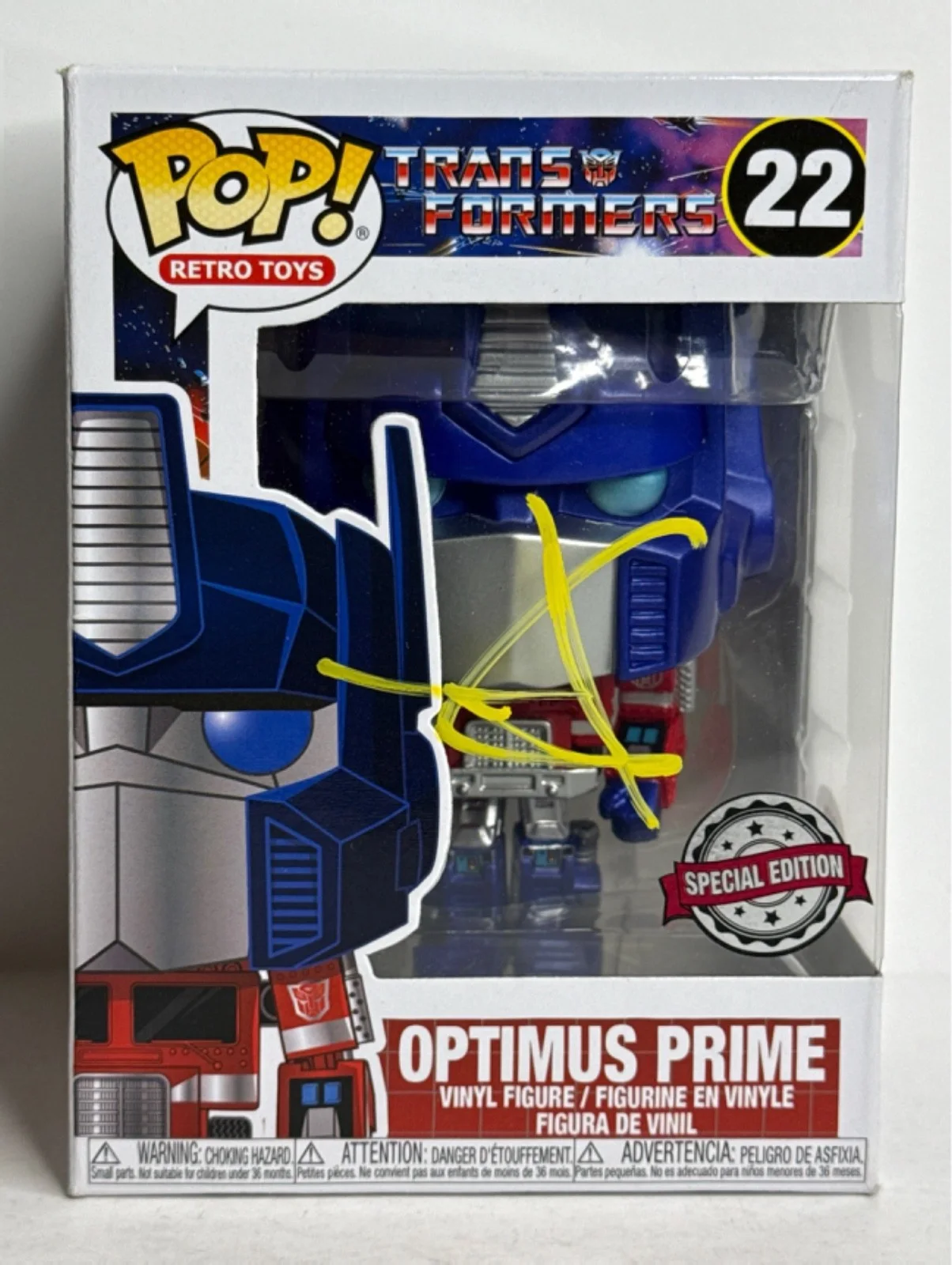 Shia Labeouf — Shia LaBeouf Signed Optimus Prime Transformers Funko #22 PSA AN34213