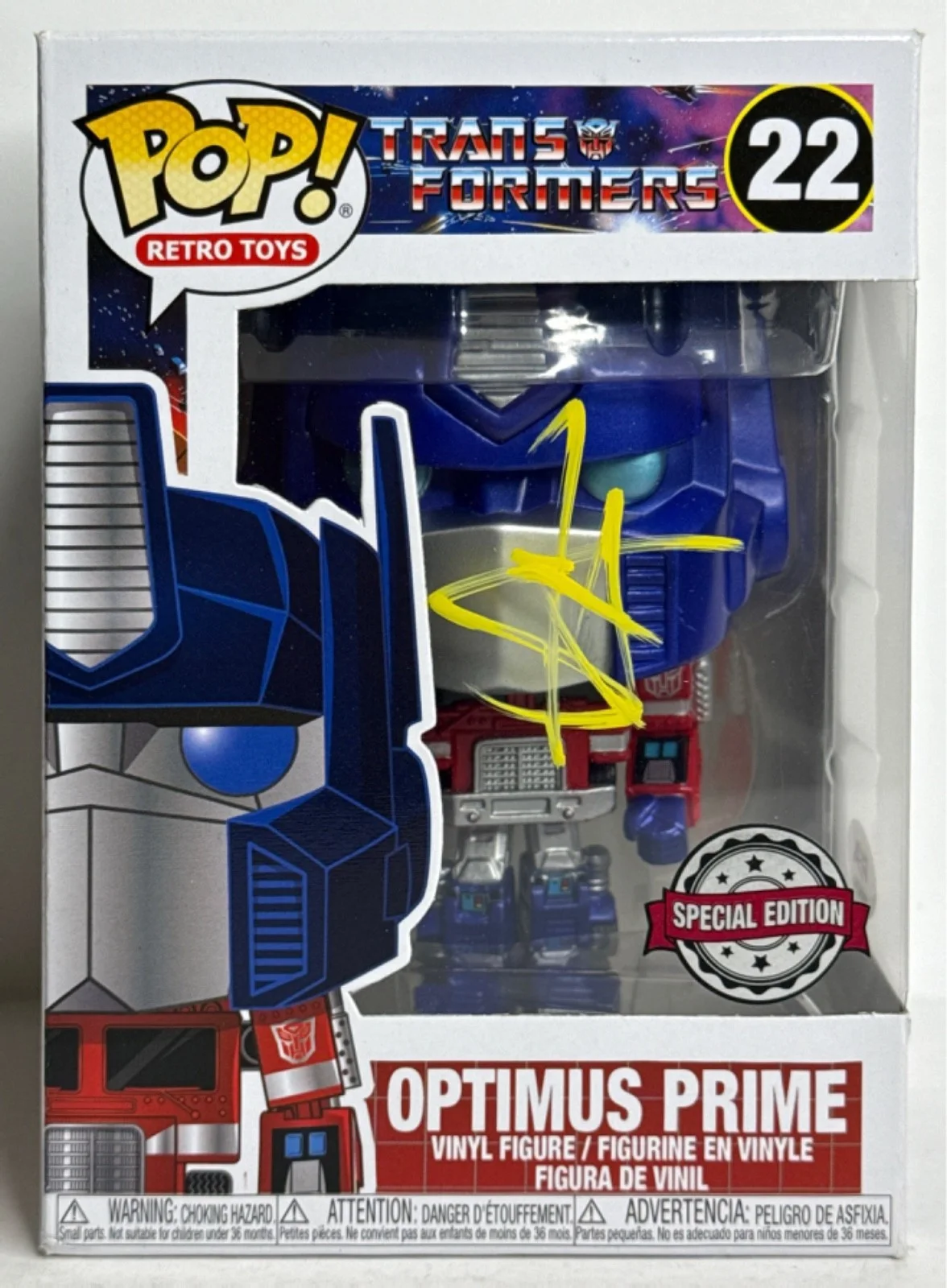Shia Labeouf — Shia LaBeouf Signed Optimus Prime Transformers Funko #22 PSA AN34214