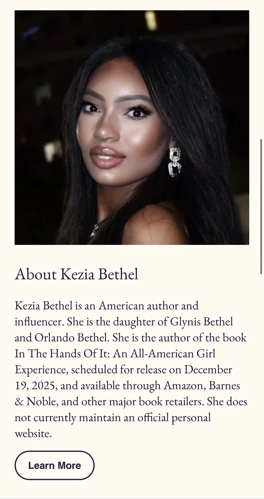 Autograph Copy Of “In The Hands Of It” Paperback Book By Kezia Bethel￼, изображение 2