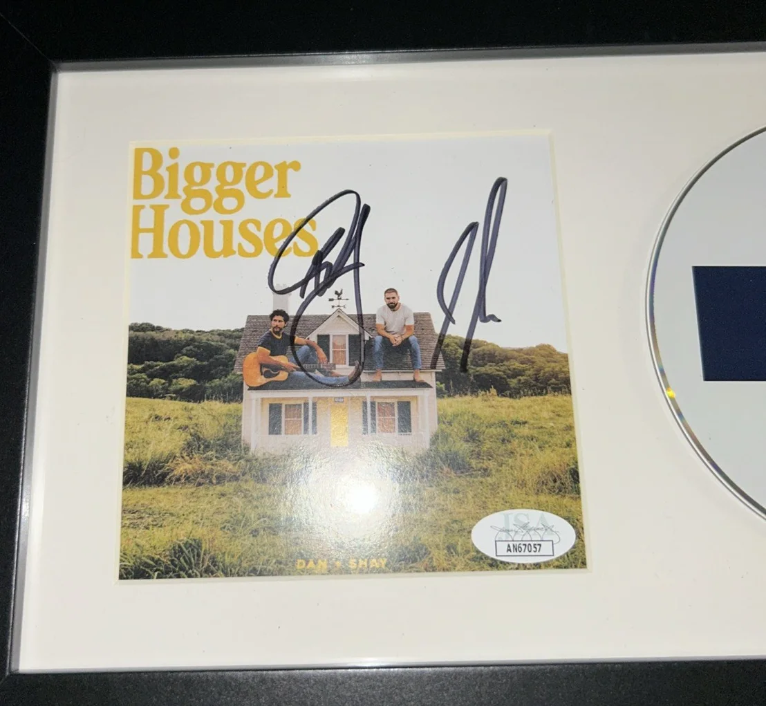 Dan & Shay Signed CD Cover AUTOGRAPHED JSA COA Framed Bigger Houses Ready 2 Hang, изображение 2
