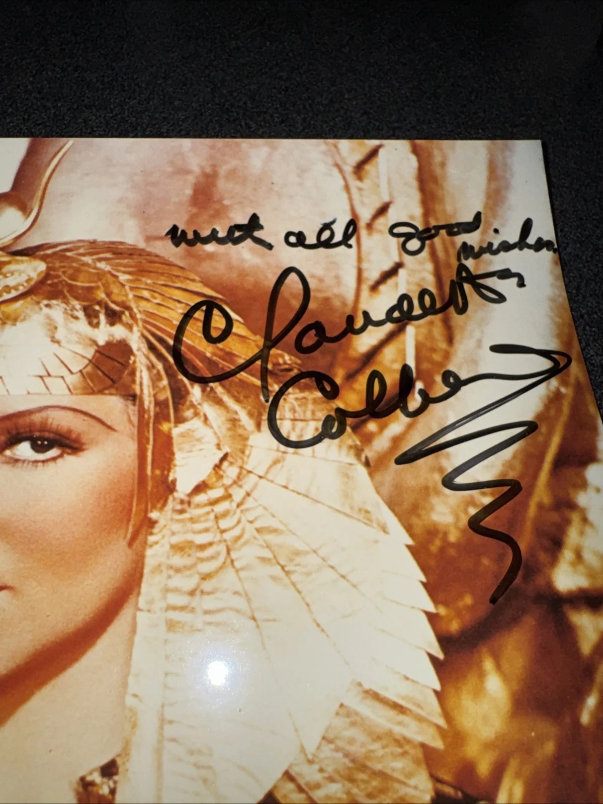 Claudette Colbert — Claudette Colbert Autographed Signed 8x10 Photograph Cleopatra BAS Beckett Cert, image 2