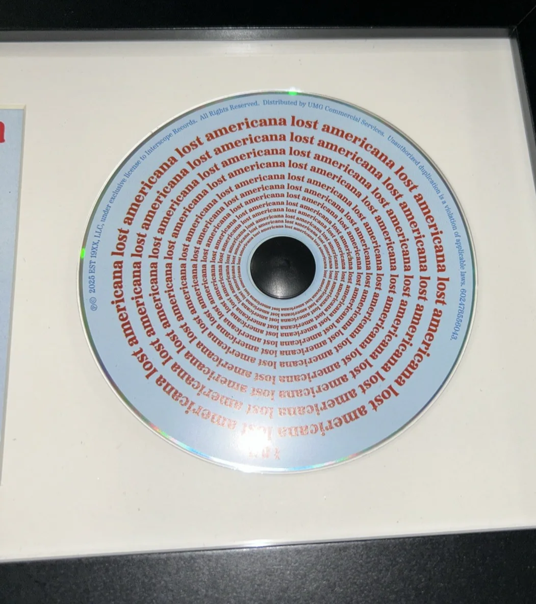 MGK Machine Gun Kelly Signed Americana CD Cover AUTOGRAPHED JSA Framed Display, image 3