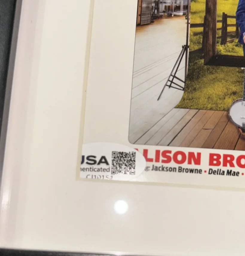 Allison Brown Steve Martin Signed CD Cover AUTOGRAPHED JSA COA Framed Display, image 4