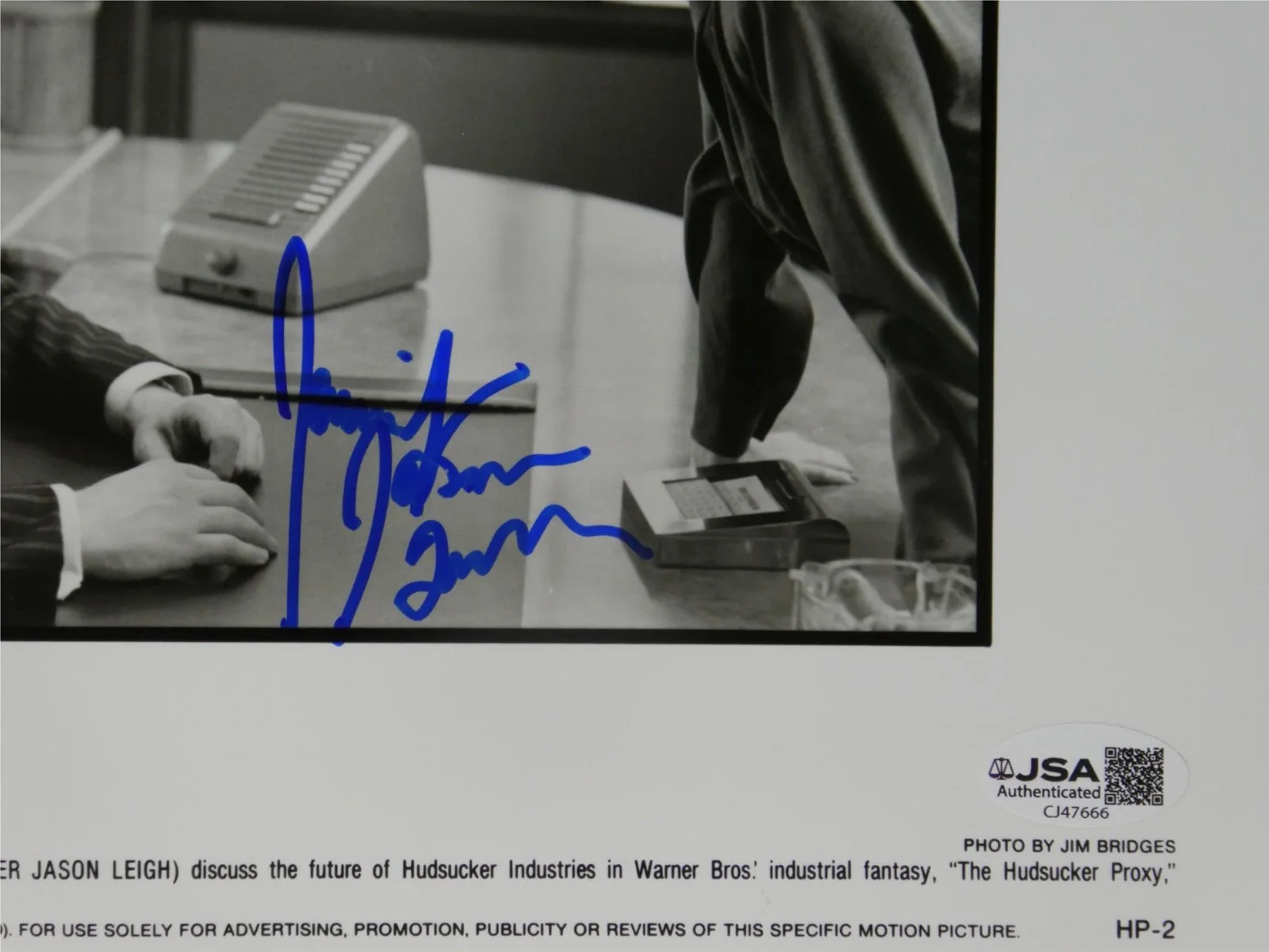 Jennifer Jason Leigh — Jennifer Jason Leigh Signed 8x10 Promo Photo The Hudsucker Proxy JSA COA, image 3