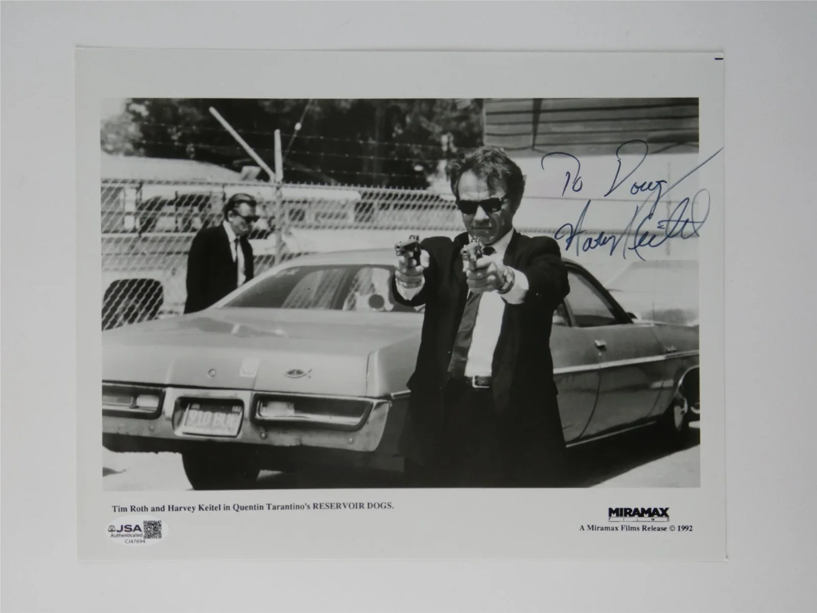 Harvey Keitel — Harvey Keitel Signed 8x10 Promo Photo Reservoir Dogs Personalized JSA COA, изображение 2