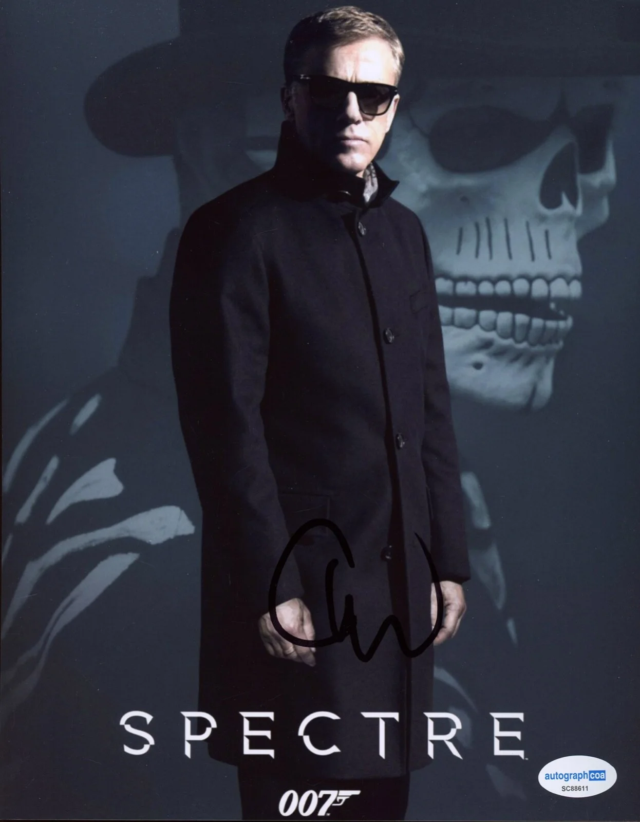 CHRISTOPH WALTZ — Christoph Waltz signed "SPECTRE" 8x10 Photo EXACT PROOF j BLOFELD 007 Bond ACOA, изображение 4