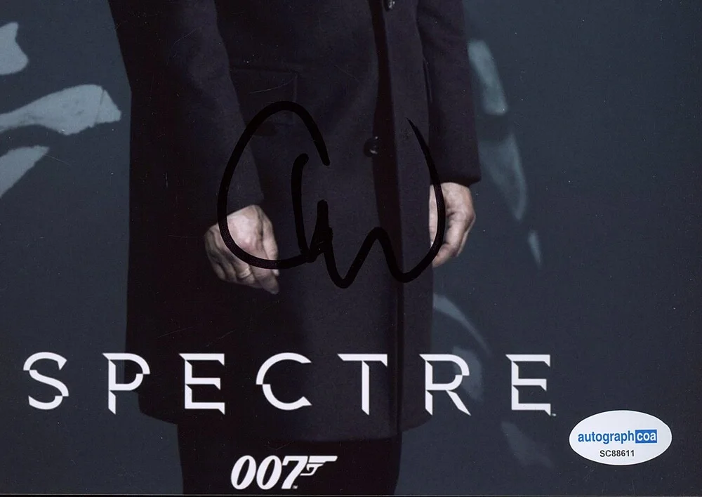 CHRISTOPH WALTZ — Christoph Waltz signed "SPECTRE" 8x10 Photo EXACT PROOF j BLOFELD 007 Bond ACOA, изображение 5