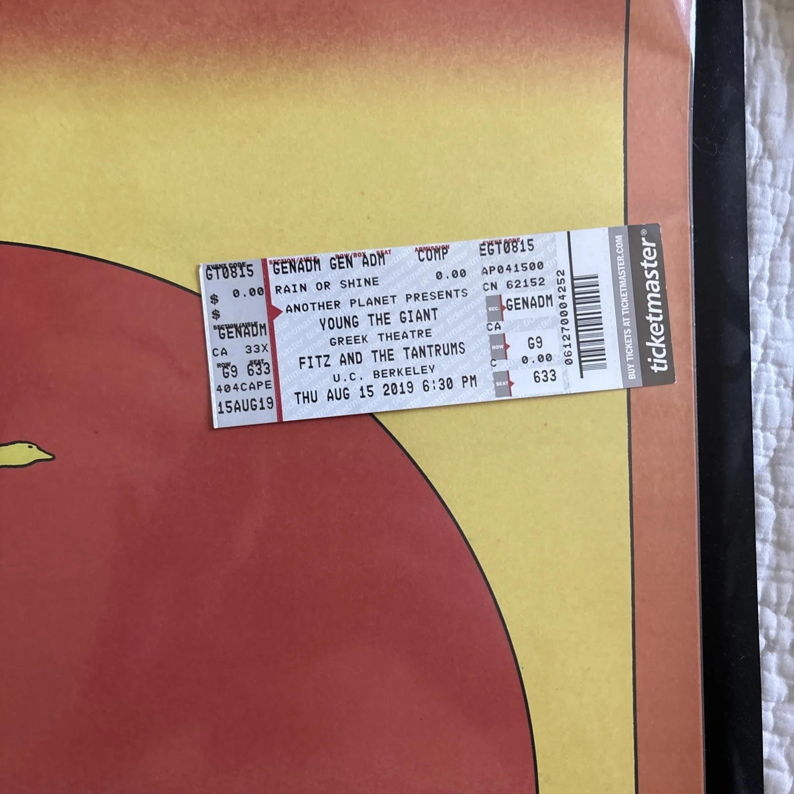 Young The Giant Band SIGNED 20189Tour Poster Authograph, image 4