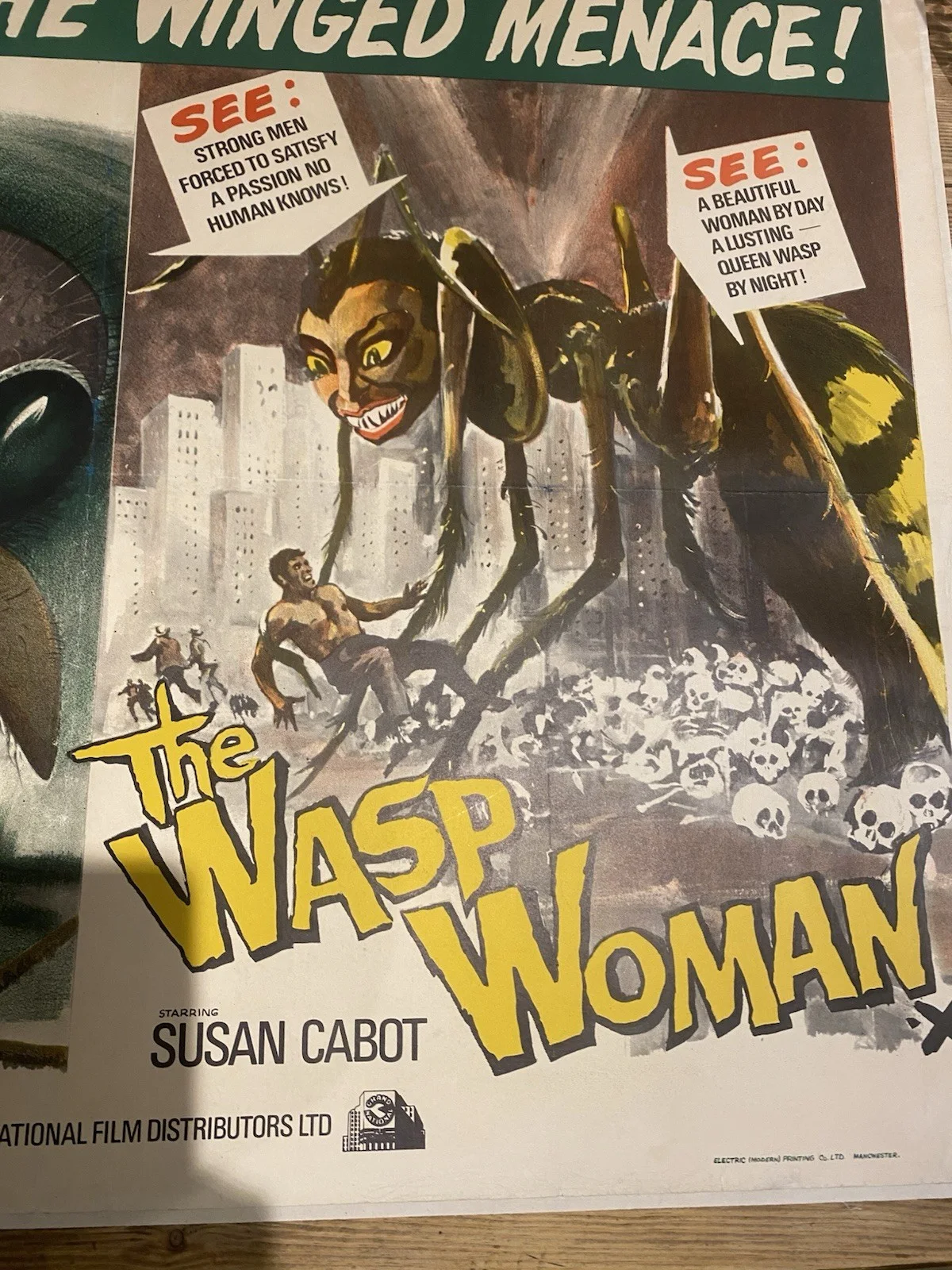 The Fly And Wasp Woman Original Quad Poster 1958, изображение 3