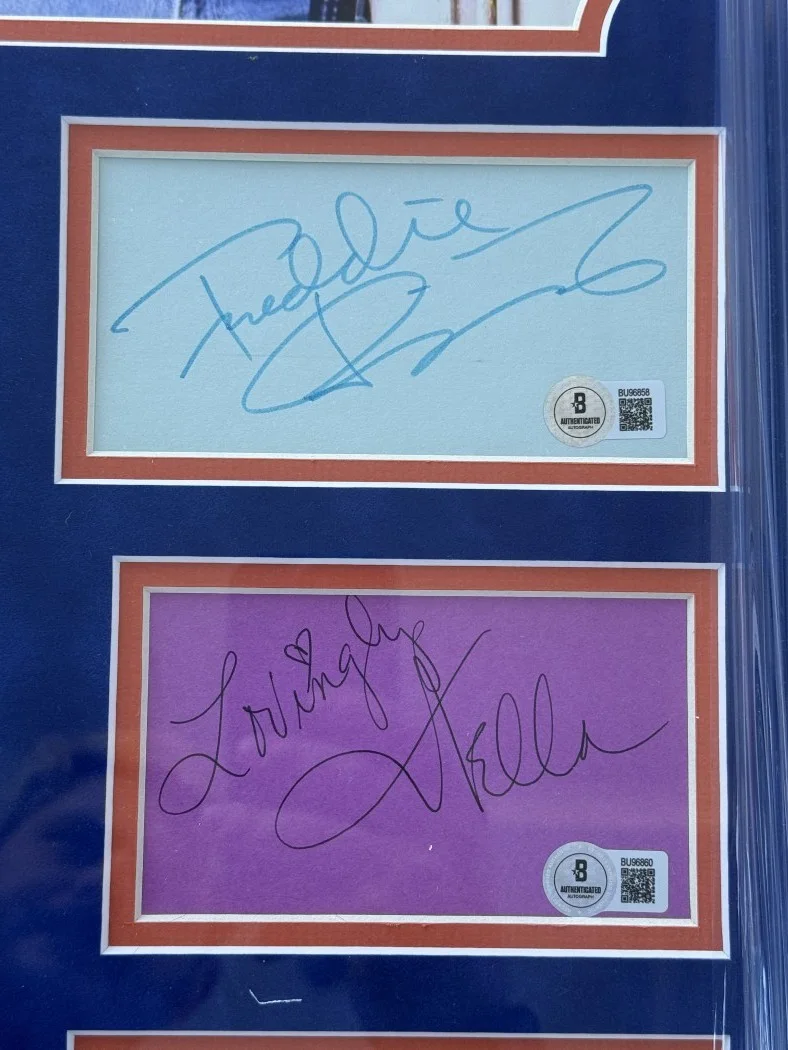 Freddie Prince, Jack Albertson, Scatman Crothers — Chico And The Man Signed Cast Cuts Freddie Prince Jack Albertson +3 Framed BAS, image 3