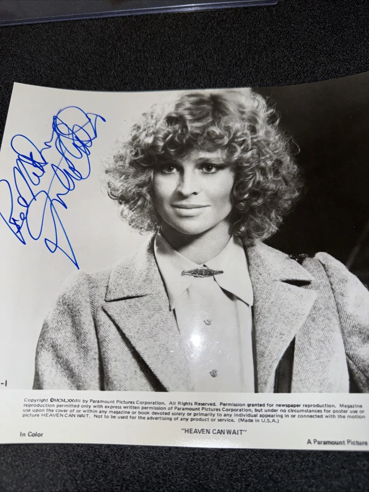 Julie Christie — Julie Christie Autographed Signed 8x10 Heaven Can Wait Press Photograph Beckett